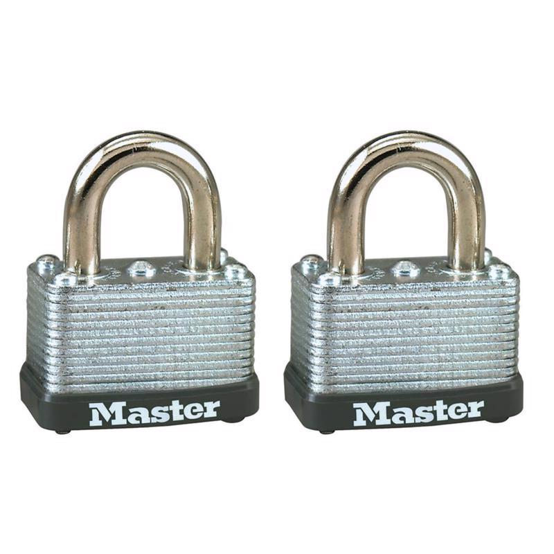 Master Lock 15/16 in. H X 13/16 in. W X 1-1/2 in. L Steel Warded Locking Warded Padlock
