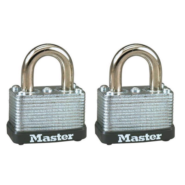 Master Lock 15/16 in. H X 13/16 in. W X 1-1/2 in. L Steel Warded Locking Warded Padlock