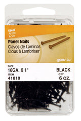 HILLMAN 1-5/8 in. Panel Steel Nail Flat Head, Pack of 5