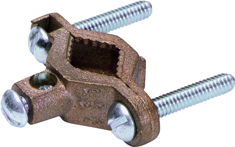nVent ERICO CWP1J Pipe Clamp, Clamping Range: 1/2 to 1 in, #10 to 2 AWG Wire
