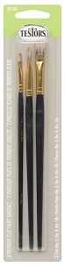 Testors 281205 Premium Brush Assortment, 3/CD, Gray