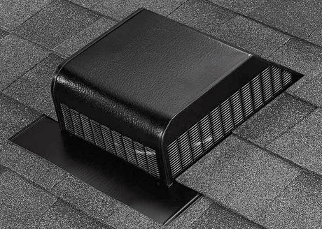 Air Vent 3.6 in. H X 15 in. W X 16 in. L X 9 in. D Black Aluminum Roof Vent Assembly, Pack of 6