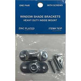 ralph friedland 763 Series Roller Shade Bracket, 1-1/4 in H Dimensions, Steel, Zinc, For: 15/16 to 1-1/4 in Roller