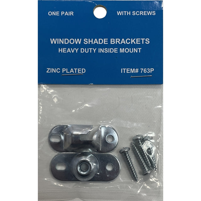 ralph friedland 763 Series Roller Shade Bracket, 1-1/4 in H Dimensions, Steel, Zinc, For: 15/16 to 1-1/4 in Roller