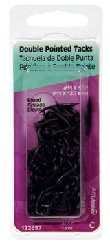 HILLMAN No. 11 X 1/2 in. W X 0.5 in. L Blue Steel Double Point Tack Staple 11 Ga. 1-1/2 oz, Pack of 6