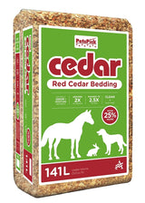 PetsPick 2.0P5PK Livestock Bedding, Cedar Wood, Red