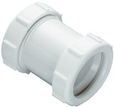 Plumb Pak PP55-4W Sink Drain Coupling, 1-1/2 in, Slip-Joint, Polypropylene, White