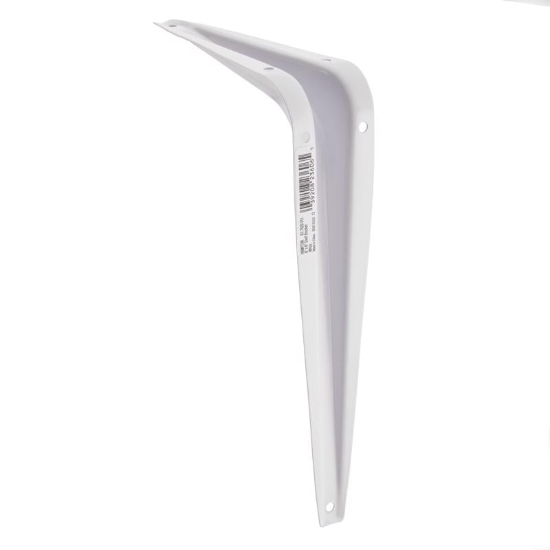 Hampton White Steel Shelf Support 18 Ga. 6 in. L 100 lb, Pack of 10