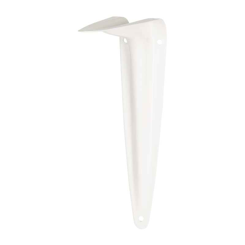 Hampton White Steel Shelf Support 18 Ga. 6 in. L 100 lb, Pack of 10