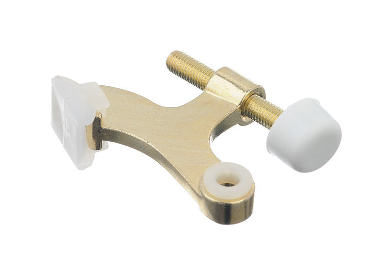 Ace Metal Bright Gold Hinge Pin Door Stop Mounts to door 0 in., Pack of 5