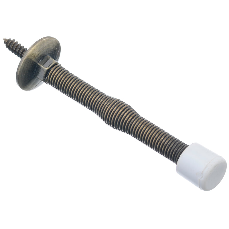 Ace 3 in. W Metal Antique Gold Spring Door Stop Mounts to door and wall 0 in., Pack of 5