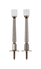 Ace 3 in. W Metal Antique Gold Rigid Door Stop Mounts to door and wall 1.8 in., Pack of 5