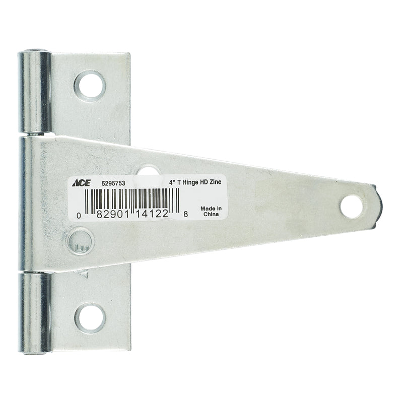 Ace 4 in. L Zinc-Plated Heavy Duty T Hinge 1 pk, Pack of 10