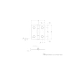 Ace 1-7/16 in. W X 1-1/2 in. L Zinc Plated Zinc Narrow Hinge 2 pk, Pack of 5