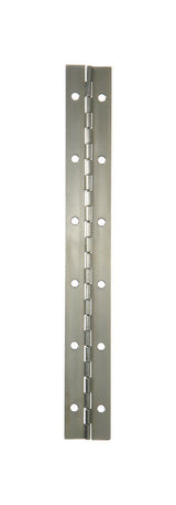Ace 1-1/2 in. W X 12 in. L Stainless Steel Continuous Hinge 1 pk
