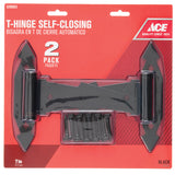Ace 7 in. L Steel Ornamental Spring T Hinge 2 pk