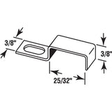 Make-2-Fit PL 7972 Screen Stretch Clip with Screw, Aluminum, Mill, For: 3/8 x 3/4 in Screen Frame
