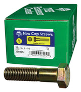 HILLMAN 7/8-9 in. D X 3-1/2 in. L Heat Treated Steel Hex Head Cap Screw 10 pk