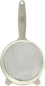 Norpro 2136 Strainer, Stainless Steel, 6 in Dia, Plastic Handle