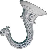 Landscapers Select GB0093L Ceiling Hook, 2-3/16 in H, Zinc, White, White, Ceiling