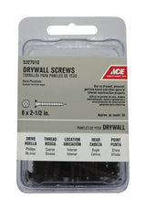 Ace No. 8 wire X 2-1/2 in. L Phillips Coarse Drywall Screws 50 pk