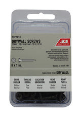 Ace No. 6 wire X 1 in. L Phillips Fine Drywall Screws 100 pk