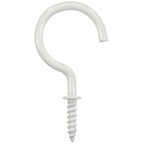 Ace Small White Steel 1.1875 in. L Cup Hook 20 lb 3 pk, Pack of 5