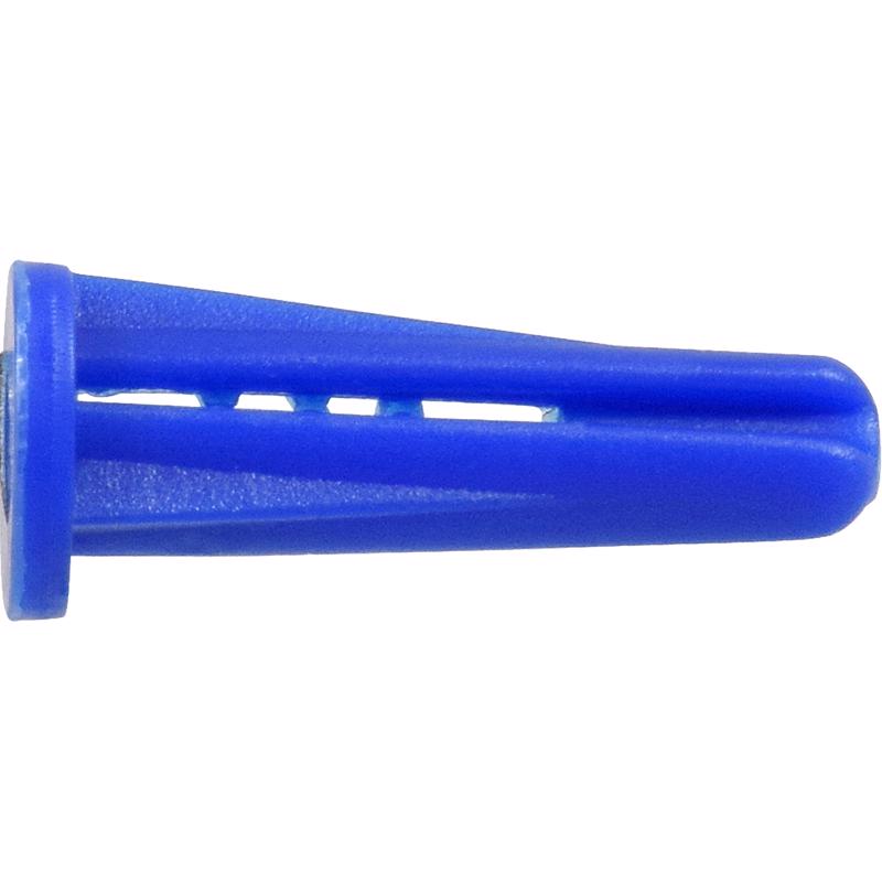 HILLMAN 0.43 in. D X 1.38 in. L Plastic Flat Head Conical Anchor 25 pk, Pack of 5