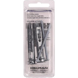 HILLMAN 0.62 in. D X 2-1/2 in. L Steel Pan Head Self Drilling Toggle Bolt 2 pc, Pack of 6