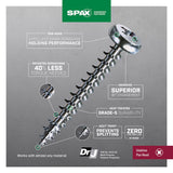 SPAX No. 8 X 1 in. L Phillips/Square Zinc-Plated Serrated Multi-Material Screw 30 pk