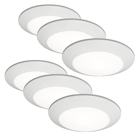 ETI Altair ALSD Series 63328101-6PK Downlight, 15 W, 120 V, LED Lamp, Polymer, Powder-Coated