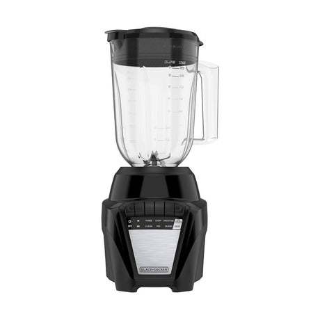 Black+Decker BL2208PB Ice Crush Blender, 56 oz Bowl, 700 W, 8-Speed, Black, Plastic Bowl