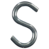 Ace Medium Zinc-Plated Silver Steel 1 in. L Heavy S-Hook 20 lb 6 pk, Pack of 5