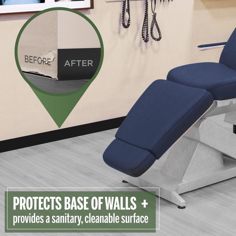 M-D Building Products 4 in. H X 0.08 in. W X 60 ft. L Prefinished Black Vinyl Wall Base