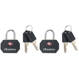 Master Lock 15/16 in. H X 5/8 in. W X 1-1/4 in. L Vinyl Covered Steel Pin Tumbler Luggage Lock