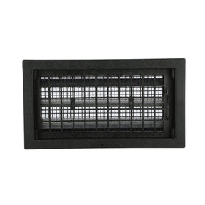 Air Vent 9.5 in. H X 17.5 in. W Black Plastic Manual Foundation Vent