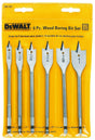 DEWALT DW1587 Spade Bit Set, Heavy-Duty, 6-Piece, Carbon Steel