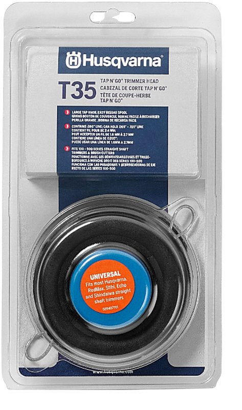 Husqvarna Titanium Force 537388101 Trimmer Head, For: 0.065 in, 0.08 in, 0.095 in and 0.105 in Trimmer Line