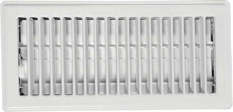 Imperial RG0267 Floor Register, 5-1/4 in L, 13-1/4 in W, Steel, White, Powder-Coated