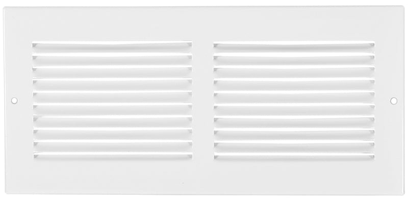 Imperial RG0375 Grille, 13-1/4 in L, 5-1/4 in W, Rectangular, Steel, White, Powder-Coated