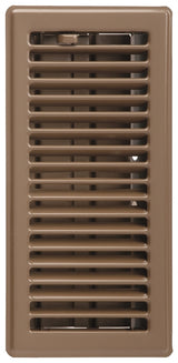 Imperial RG2004 Floor Register, 10 in L, 4 in W, Steel, Brown, Powder-Coated
