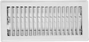 Imperial RG0223 Floor Register, 4-1/4 in L, 11-1/4 in W, Steel, White