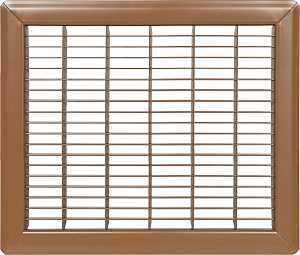 Imperial RG1199 Air Grille, 8 in L, 14 in W, Steel, Brown
