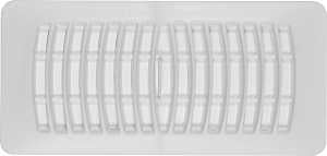 Imperial RG1458 Floor Register, White, 12 in W Duct Opening, 4 in H Duct Opening, Polystyrene