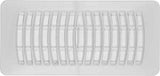 Imperial RG1458 Floor Register, White, 12 in W Duct Opening, 4 in H Duct Opening, Polystyrene