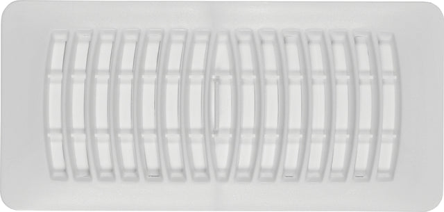 Imperial RG1458 Floor Register, 4 in L, 12 in W, Polystyrene, White