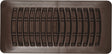 Imperial RG1451 Floor Register, 2-1/4 in L, 12 in W, Polystyrene, Brown