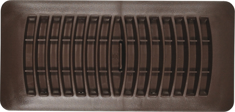 Imperial RG1451 Floor Register, 2-1/4 in L, 12 in W, Polystyrene, Brown