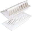 Imperial RG3052 Floor Register, 4 in L, 10 in W, Polystyrene, White