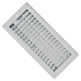 Imperial RG0133 Register, 10 in L, 4 in W, Steel, White